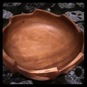 Wooden salad bowl